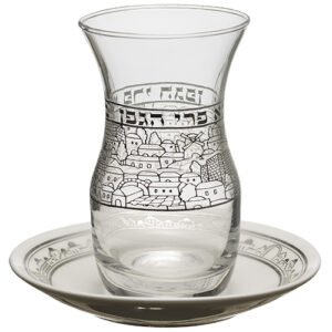 גביע זכוכית עם תחתית קרמיקה 10 ס"מ | חומות